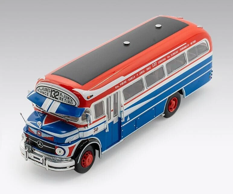 Mercedes Benz LO 1114 Bus Linea 132 1970 Argentina Rare Diecast 1:43 + Magazine - Image 1 of 3
