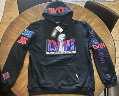 NFL Superbowl 58 Las Vegas “PRO” Sudadera con Capucha Negra Talla XL Nueva SUPER RARA Foto 1 de 4