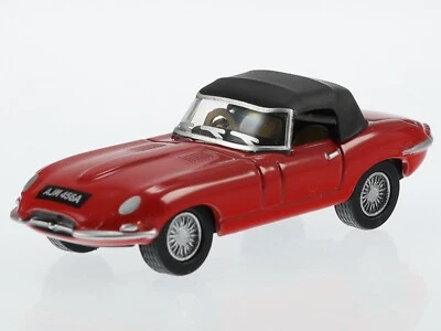 Jaguar E Type DGC Softtop rosso modellino 76ETYP011 Oxford 1:76 - Immagine 1 di 4