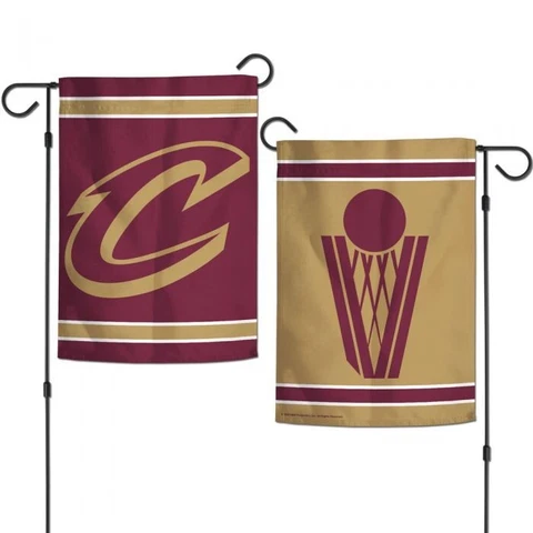 CLEVELAND CAVALIERS **NEW LOGO** DOUBLE SIDED GARDEN FLAG 12"X18" NBA LICENSED Cover