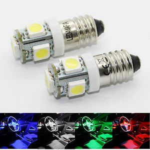 1X E10 12V Base de tornillo EY10 LED SMD Rosca Lámpara Tensión alterna Blanco Blanco - Imagen 1 de 7