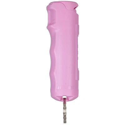 Police Magnum pepper spray 1/2oz PINK Flip Top Keychain Safety Defense Security