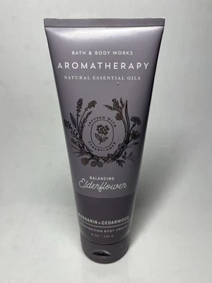 Bath & Body Works Aromatherapy ELDERFLOWER MANDARIN + CEDARWOOD Body Cream 8 oz - Image 1 of 2