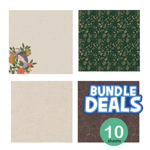 Paquete de 10 hojas de papel navideño Kaisercraft - Imagen 1 de 1