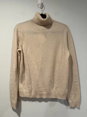 NUEVO MNG Suéter Mujer Pequeño 100% Cachemira Cuello Alto Silencioso Lujo Minimalista Foto 1 de 4