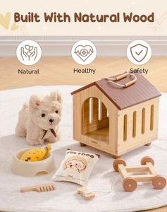 Robud Push & Pull Toys Pull Along Wooden Toy Baby Walker Birthday Gift for Child - Picture 1 of 10