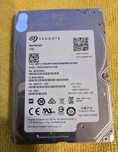 Seagate BarraCuda 4TB Internal Hard Drive HDD 2.5" 5400RPM SATA (ST4000LM024) - Picture 1 of 5