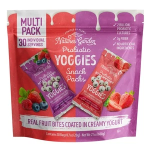 Nature's Garden probiotische Yoggies, gemischte Beeren & Erdbeeren, 0,7 Unzen (30er Pack) - Bild 1 von 2