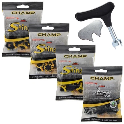 Champ Golf Shoe Cleats Replacement Spikes Studs Stinger Zarma Choose Fitting - Image 1 of 4