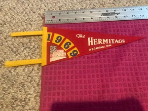 VTG 1969 THE HERMITAGE PENNANT BANNER NASHVILLE TN ANDREW JACKSON HOME Ship Fast - Picture 1 of 4