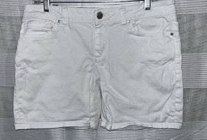 LC Lauren Conrad Shorts Womens Size 10 Inseam 6”-  White Denim - Picture 1 of 4
