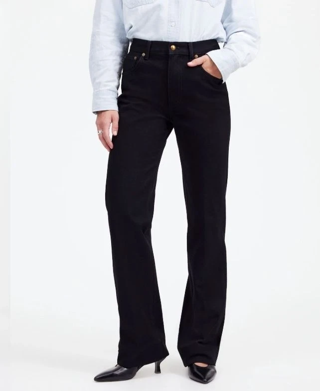 Madewell X Alexa Chung High-Rise Straight Jean Outridge Wash Size 26 NT111