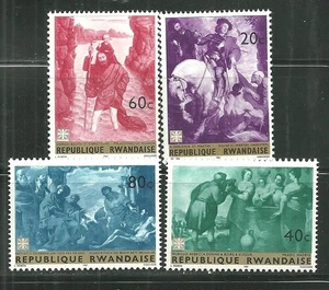 RWANDA 211-14 MNH PAINTINGS - Picture 1 of 1