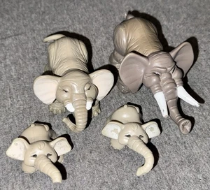 Vintage 1995 Fisher Price Animal Families Lot Elephants and Calf TV1 - Picture 1 of 11