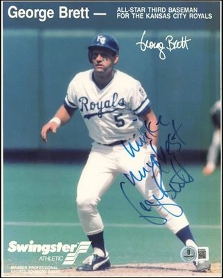 George Brett Signed 8x10 Photo Royals "Mike My Best" Beckett #BT66583 - Image 1 of 3
