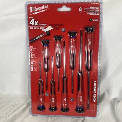 Milwaukee Tool 48-22-2614 Screwdriver Set,Ergonomic,8 Pieces - Image 1 of 3