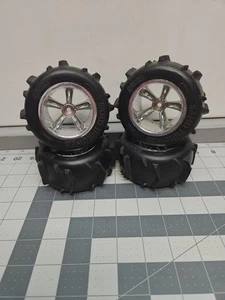 HPI Racing 1/10 Scale Sand Thrower Paddle Truck Tires HPI4412 2.2 12mm wheel set - Picture 1 of 10