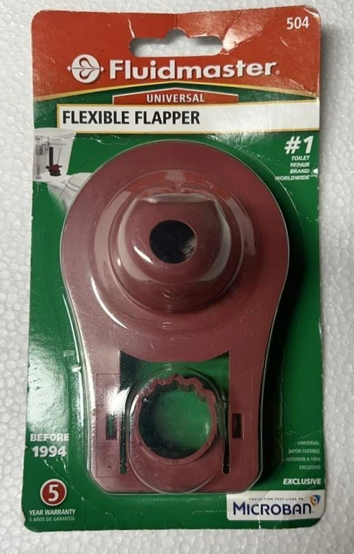 Fluidmaster 504 Rubber Red Universal Toilet Flapper 2 Dia. in.