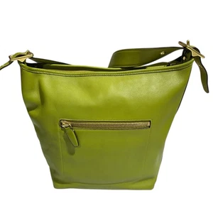 Coach Schultertasche limettengrün Leder Legacy Bucket 19889 - Bild 1 von 24