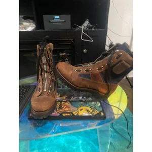 DSquared2 Denim und Leder Designer Stiefel Größe 42,5 oder 9,5 - Bild 1 von 8