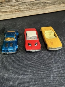 1970s lensey diecast Cars. Made in England. Set Of 3. Mercedes, Challenger, - Foto 1 di 9