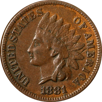 1881 Indian Cent - Image 1 of 2