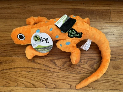 "Juguete para masticar gecko naranja Go Dog - aproximadamente 21""" Foto 1 de 3