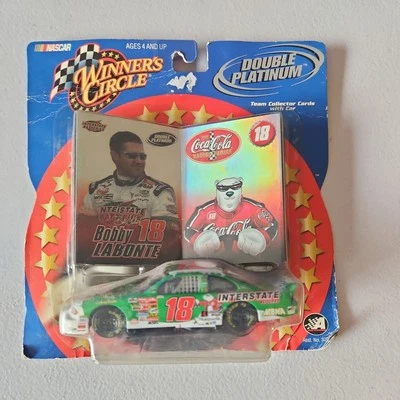 Nascar Winner Circle Bobby Labonte #18 Coca Cola Interstate Double Platinum Car - Image 1 of 2