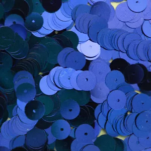 8mm Flat SEQUIN PAILLETTES ~ ROYAL BLUE Metallic ~ Round Disc ~ Made in USA. - Picture 1 of 2