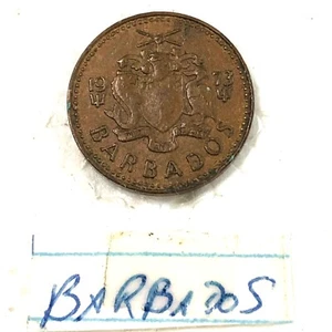 Moneda de dinero antigua Barbados - Imagen 1 de 2
