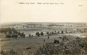 c1910 RPPC Postcard A583 Birdseye View from Top of Holy Hill WI Catholic Shrine - Picture 1 of 2