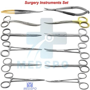 Tijeras quirúrgicas Disección de resorte Micro Soporte de aguja Kit de instrumentos de cirugía - Imagen 1 de 24