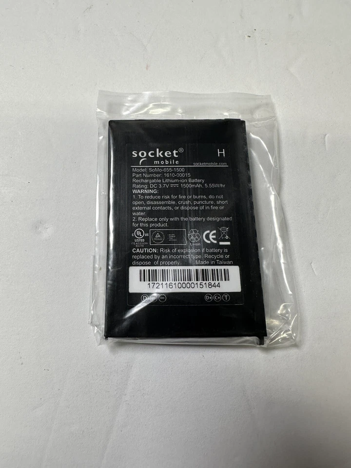 Batería SoMo-655-1500 Socket Mobile para Somo 655.650 3,7 V 1500 mAh Foto 1 de 4