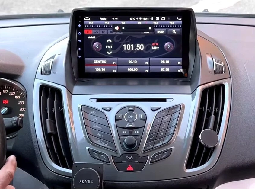 Autoradio stereo Android 9 Pollici per Ford Kuga Dal 2013 Al 2017 - Immagine 1 di 4