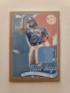 2024 Topps Series 2 1989 Jersey Relic Vladimir Guerrero Jr. Gold 30/50 Blue Jays - Picture 1 of 2