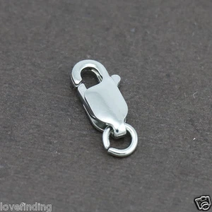 Genuine 9CT Solid White Gold Parrot Clasp 11mm Italy Made  - Imagen 1 de 5