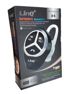 Auricolare Stereo Bluetooth 4.1 Con Controllo Musica Voce Smartphone Linq R4 - Foto 1 di 1