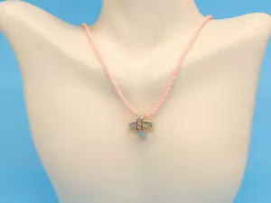 Ciondolo in oro giallo 14 kt con diamante a forma di x .22 tcw diapositiva 2,91 grammi - Foto 1 di 9