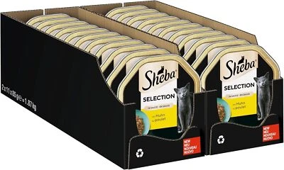 Schale Nassfutter für Katzen Selection in Sauce Häppchen mit Huhn 2 x 11 x 85g - Bild 1 von 4