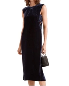 NEW Elizabeth and James Michelle Royal Midi Velvet Dress 10 - Picture 1 of 12