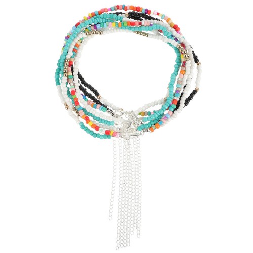 VETEMENTS 8 Pezzi Collana di Perline Colorate Catena Creativa Accessorio Abbigliamento