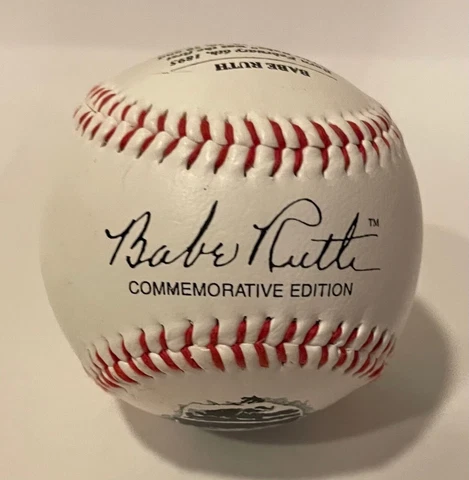 Babe Ruth New York Yankees Photo and Stat. Souvenir Baseball Cover
