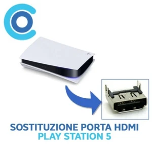SOSTITUZIONE PORTA HDMI PS5 PLAY STATION 5 RICOSTRUZIONE PISTE DANNEGGIATE - Foto 1 di 1
