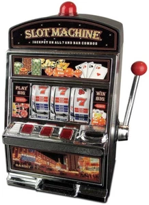 Spielautomat Pfund Münze Geld sparen Sparschwein Sound & Licht Casino Weihnachtsgeschenk - Bild 1 von 1