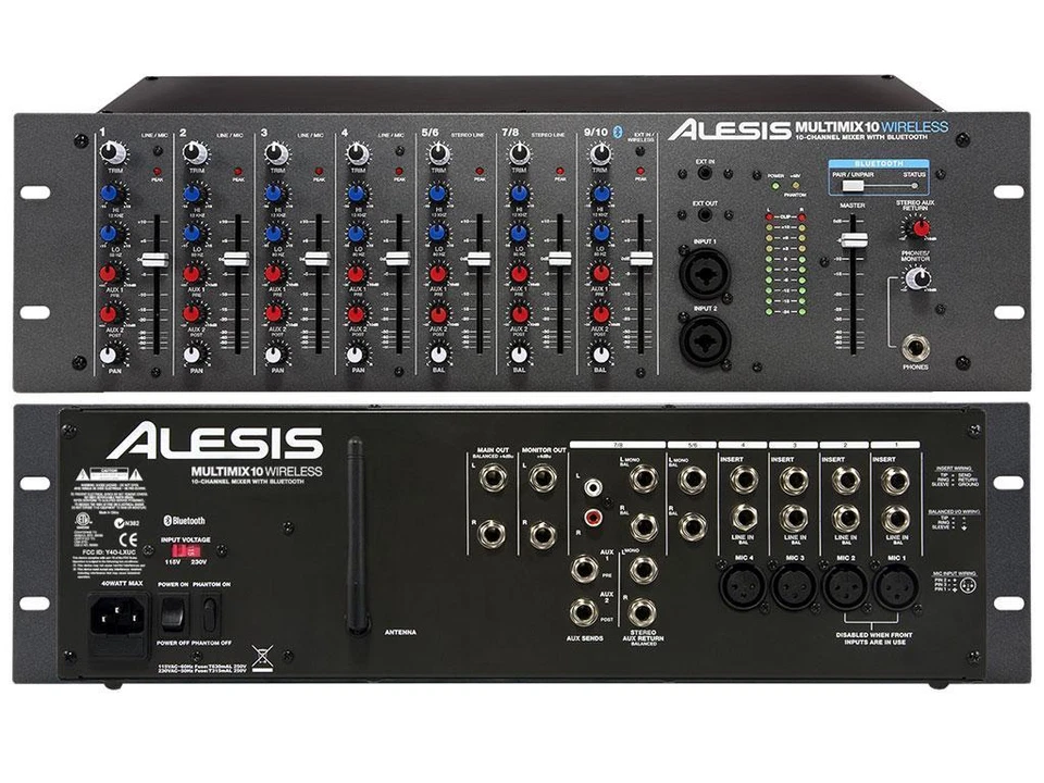 Alesis - Multimix-10 - 10-Channel Rackmount Mixer with Bluetooth Wireless - Image 1 of 1