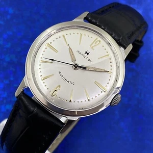 Vintage 1960s Mans HAMILTON Automatic Stunning Silver Dial Serviced & WARRANTY - Picture 1 of 10