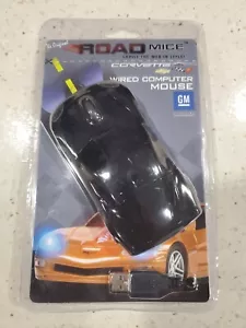 "The Original Road Mice" Computer Mouse Black Corvette Wired GM Official NEW - Picture 1 of 3