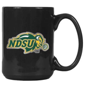 North Dakota State Bison 15oz Black Ceramic Mug - Picture 1 of 1