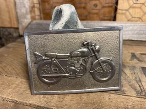 Vintage Motorcycle Belt Buckle - Picture 1 of 3
