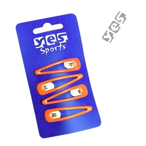 4 Stück Anti-Rutsch Sport Haarspangen Haarklammern Haarclips orange SOLIDA - Bild 1 von 2